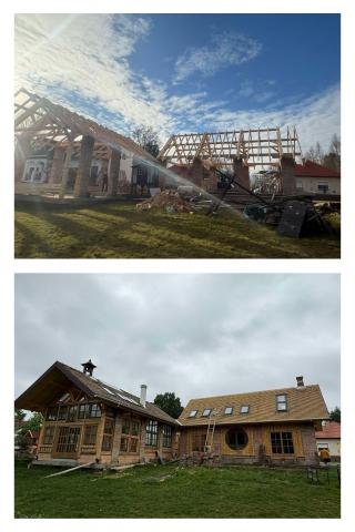 pajta előtte - utána